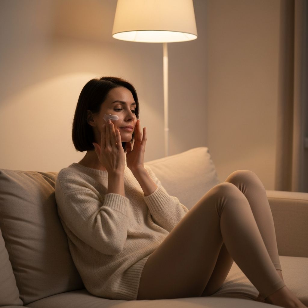 Rutina de cuidado facial nocturna